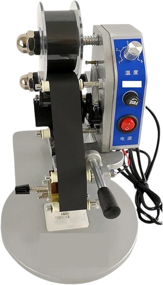 Foil Press Machine, Ribbon Date Code Printer, Expiration Machine Manual Hot Foil Press Printer Tool Thermal, Craft Making
