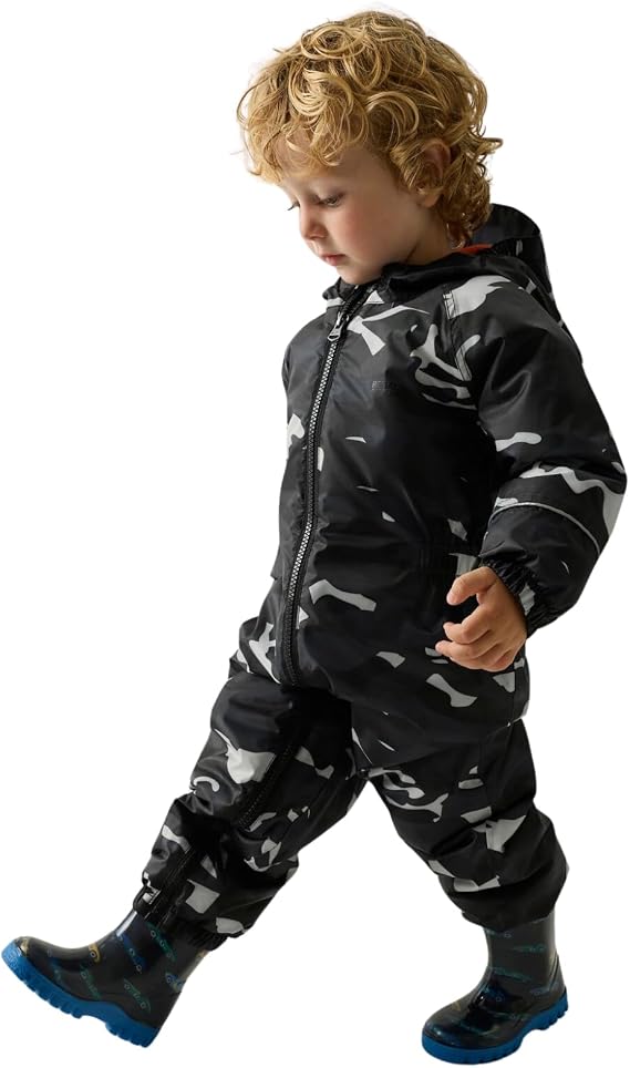 Regatta Kids Splosh III Waterproof Puddle Suit Breathable Rain Coat