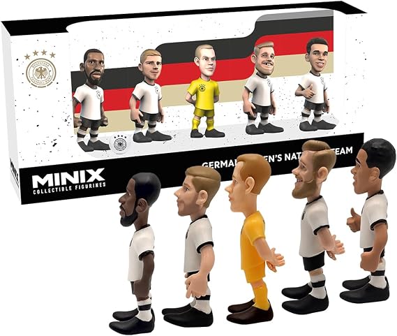 MINIX - DFB Almanya - 5'li Paket - PVC Figürler 7 cm - A (Ter Stegen/Werner/Rudiger/Fullkrug/Musiala)