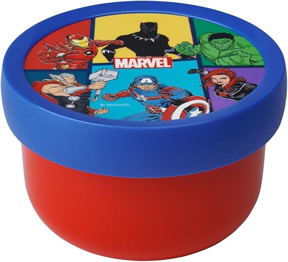 Mepal - Fruitbox Campus - Snack box for kids - Dishwasher and microwave safe - BPA free - 300 ml - Avengers