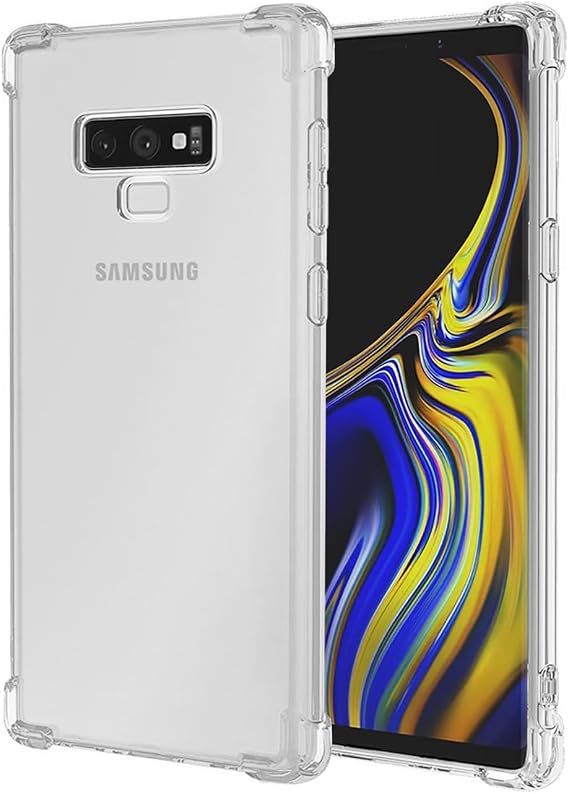 Galaxy Note 9 ケース、Samsung Note9 SM-N960Uケース、ソフトクリアTPUフォンケース、スリムシリコン保護耐衝撃透明カバー、Samsung Galaxy Note9用 クリスタルクリア