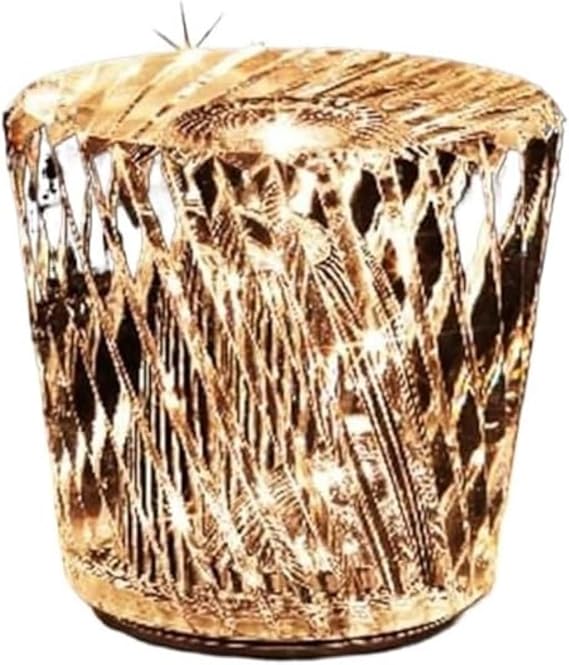 Bedside Crystal Table Lamp, Diamond Table Light with Adjustable Brightness USB Charging 3 Bright Colors Night Light Decoration Bedroom Nightstand Lamp B