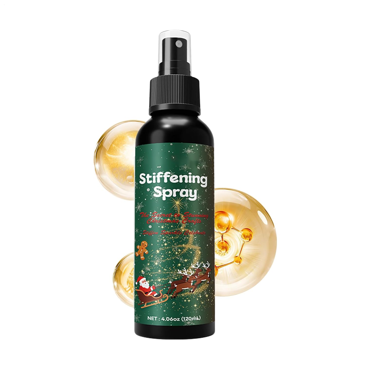 Hat Stiffener Spray, 120ml/50ml Fabric Stiffener Spray, Textile Hardener Sprays, Quick Drying Long-Lasting Crafts Supplies, Christmas Felt Hat Stiffeners Sprays For Crafts Holiday Birthday