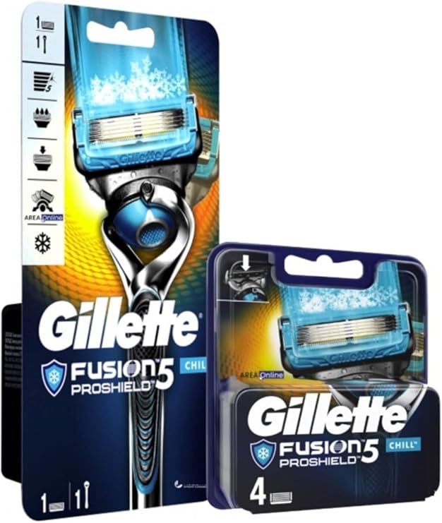 Gillette Proshield 1 Yedekli Makine Ve 4 Yedekli Bıçağı Chill