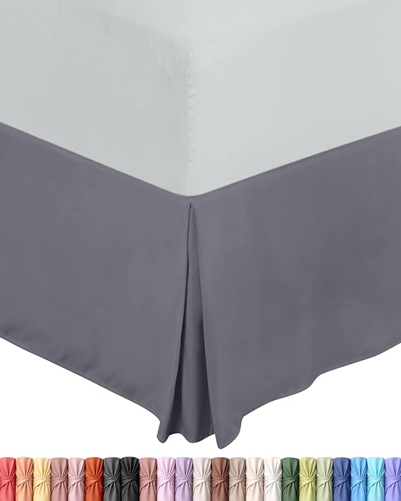 Utopia Bedding Valance Sheet - KING - Grey