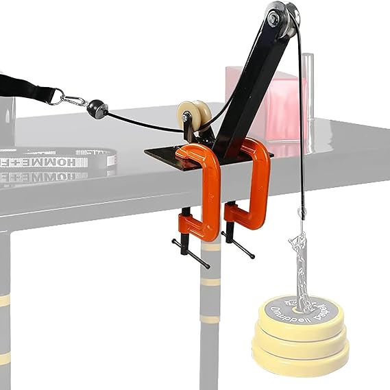 Arm Wrestling Table with Side Wrist Press Accessories - Muscle Trainer for Armwrestling