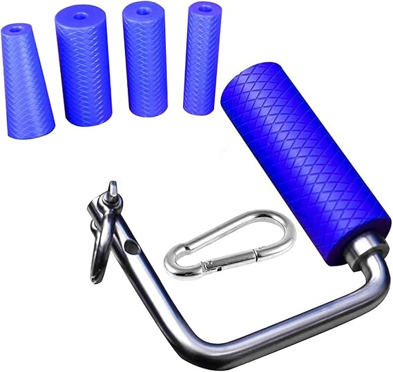 Arm Wrestling Exercise Handle, Various Grips Available, 304 Stainless Steel Removable and Interchangeable Handles, Cable Attachment for Arm Wrestling Workouts, 1.9" Handle
