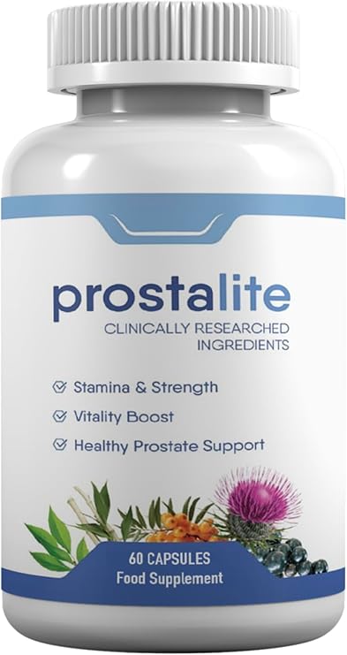 Prostalite Prostate Support, Stamina and Strength, Vitality, 60 Capsules