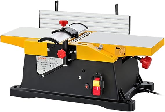 6-Inch Benchtop Jointer, 1800W Woodworking Benchtop Jointer 12000 RPM/min, Adjustable Cutting Depth for Wood Cutting Thickness Planer