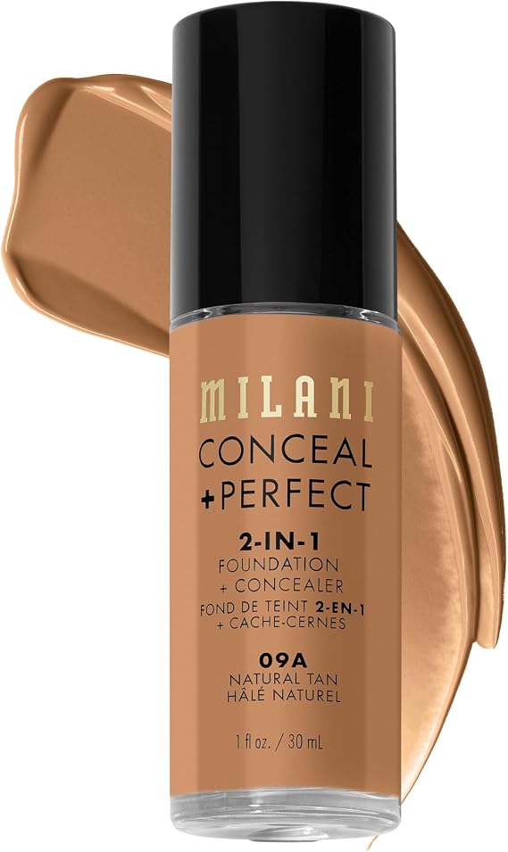 Milani Conceal And Perfect 2 In 1 Foundation + Concealer Natural Tan 30ml