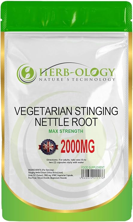 HB Stinging Nettle Root, 120 Capsules, 2000mg 10:1 Extract Nettle Root