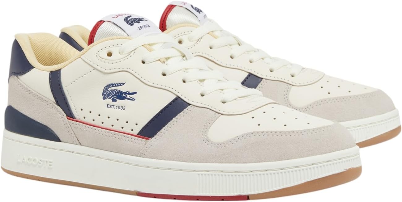 Lacoste - Mens T-Clip Set Sneakers, Color Off White/Gum, Size: 9 UK