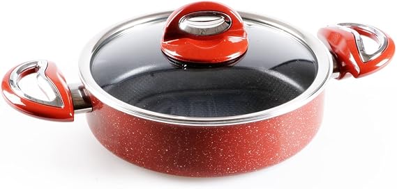 Taç Granit Basık Tencere, 24Cm