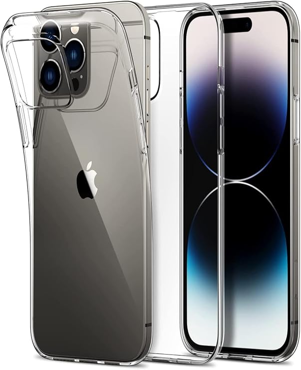 KZY İletişim Apple iPhone 14 Pro Max ile Uyumlu Kapak 1mm Süper Silikon Şeffaf Kılıf