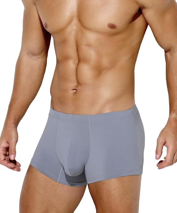 Mens Boxer Shorts Sexy Ice Silk Underwear Trunks Soft Breathable Briefs for Men