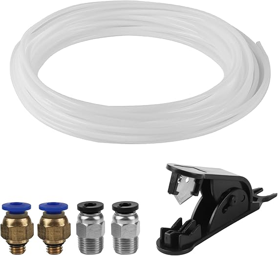3D Printer PTFE Tubing,10M PTFE Tube for A1 2.5mm IDx4mm OD