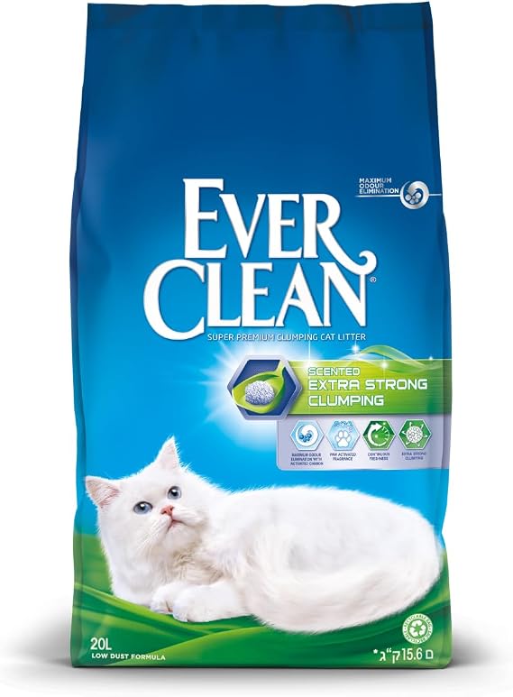 Ever Clean Extra Hygiene Fresh scent, (formerly Extra Strong Scented), 20L clumping cat litter