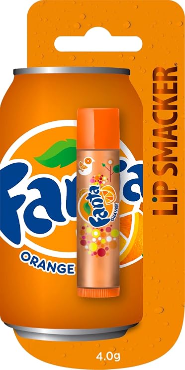 Lip Smacker - Coca-Cola Collection - Orange Fanta Lip Balm for Kids - Fanta Orange Flavour - Sweet Gift for Your Friends - Single Blister Pack Multicolor