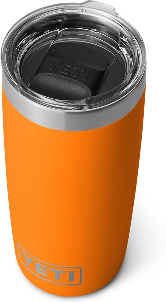 YETI Rambler 10 oz (295 ml) Tumbler with Removable Magslider Lid, Stainless Steel Vacuum Insulated Coffee Cup, King Crab