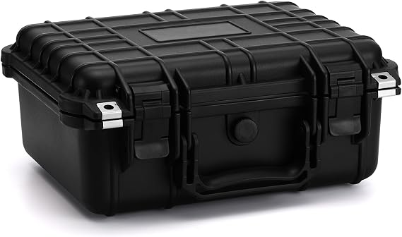 Mayouko Waterproof Plastic Toolbox with Foam Insert, 13.4" x 11.6" x 6", IP67 Lockable Storage Box, Customizable Foam, Shockproof Hard Case Weatherproof Container, Protective Hard Camera Case