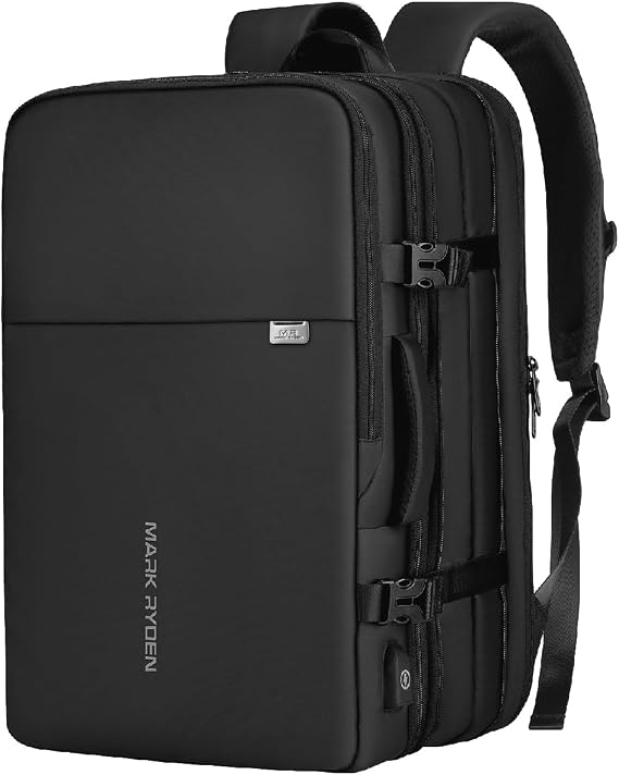MARK RYDEN 17 inch Laptop Backpack for Men 30L-40L Expandable Cabin Size Carry on Travel Backpack with USB Charging Port - YKK Zip