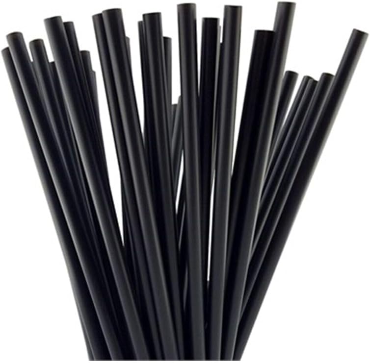 Miopack Nice Plast Kalın Siyah Frozen Pipet 100'Lü Siyah