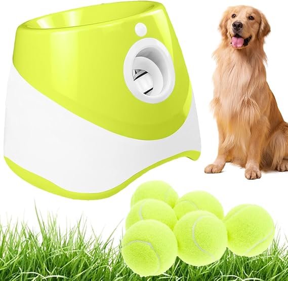 Dog Ball Launcher, Automatic Ball Launcher For Dogs with 3-Pack 5cm Balls