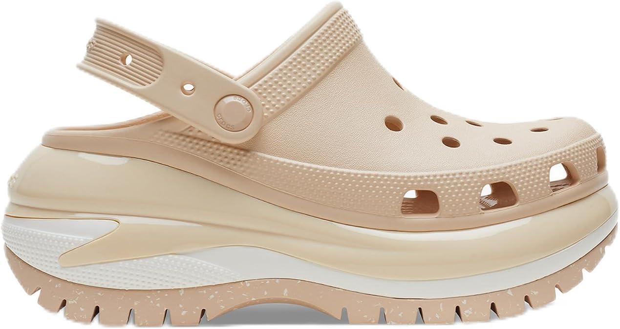 Crocs Classic Mega Crush Platform Kadın Krem Terlik