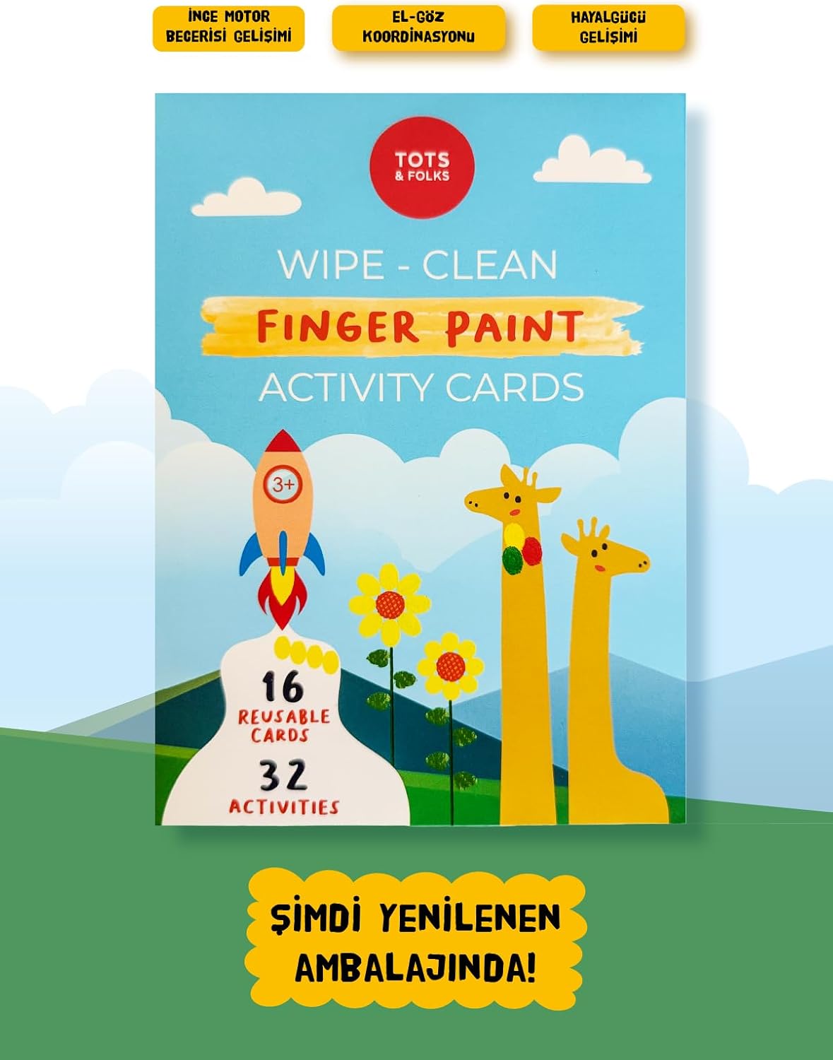 Wipe Clean Finger Paint Activity Cards - Erasable Finger Paint Activity Cards - Fingerprint Activities