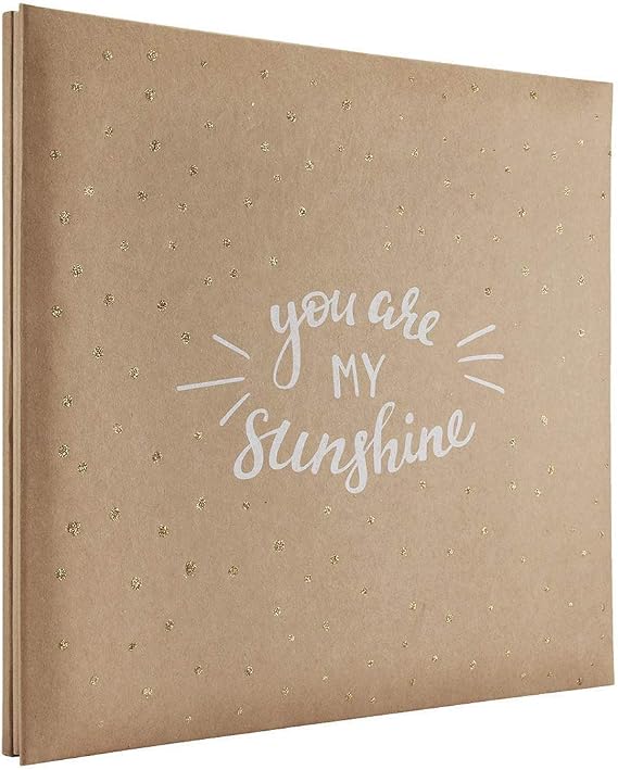 MCS Genişletilebilir 10 Sayfalık Karalama Defteri Albümü, 12 x 12 İnç Sayfa, 13,5 x 12,5 İnç, You Are My Sunshine