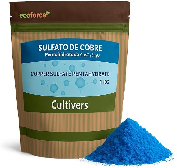 CULTIVERS CuSO Copper Sulfate CuSO 1kg Wet Powder Multiple Uses