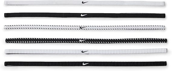NIKE Classic Flexible Thin Hair Band (Pack of 6)
