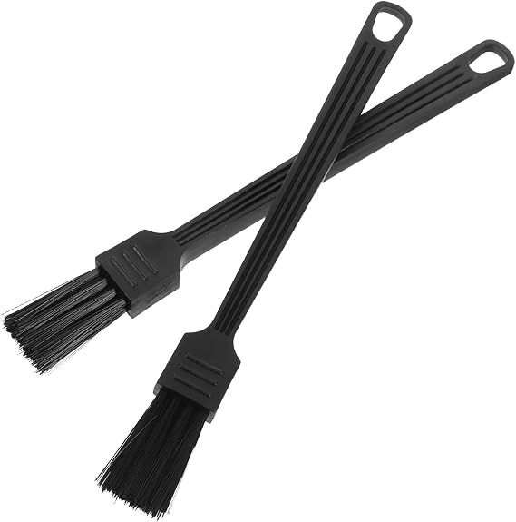 Ciieeo Espresso Machine Maintenance Brush Set 2Pcs Coffee Brush for Grounds and Oils Removal Easy to Store Plastic Brush for Coffee or Espresso Grinding Equipment Home Kitchen Use