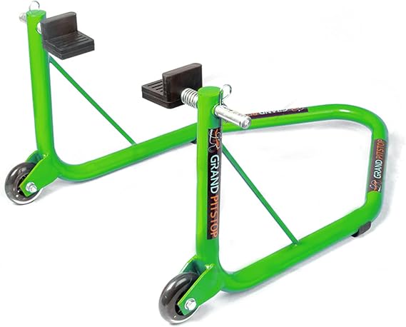 GRAND PITSTOP ROLLER, PADDOCK STAND, WHEEL CHOCK & MOTOJACK (Non-Dismantable-Green)