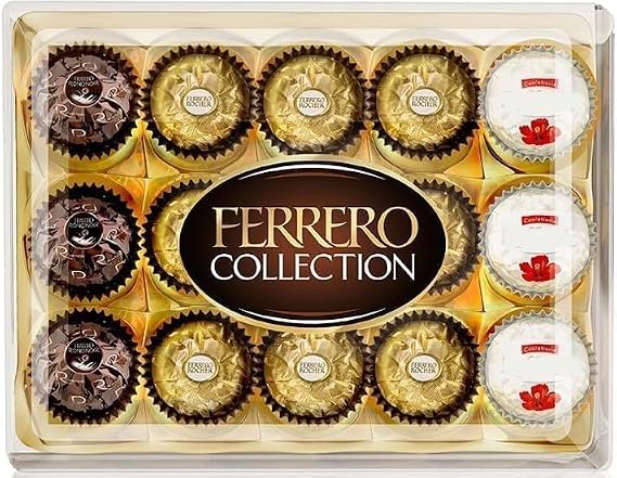 Ferraro Collection Boxed Chocolates 15 Pieces 172g - Perfect for Sharing the ones you love - Premium Assorted Chocolate Gift Box