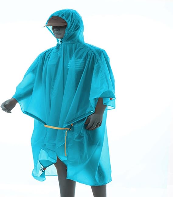 3F UL GEAR Lightweight Hiking Poncho, Waterproof Backpack Poncho Raincoat for Outdoor Trekking, Camping, Hiking