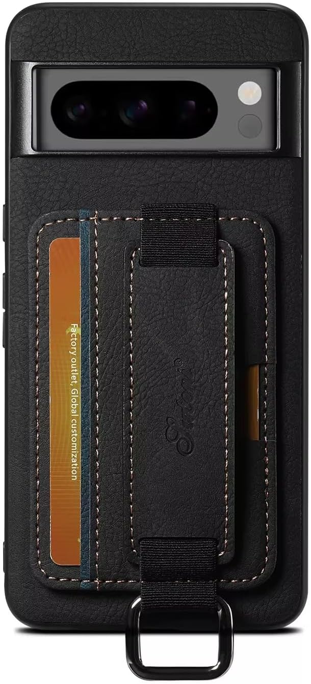 Microcase Google Pixel 9 Pro XL ile Uyumlu Askılıklı Kartlıklı Standlı Deri Kaplama Kılıf-AL5137