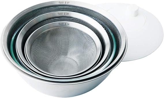 Allround Bowls Full Set Stainless Steel Cookware Bowl Strainer Vegetable Strainer Kitchen Tool Minimalist Storage