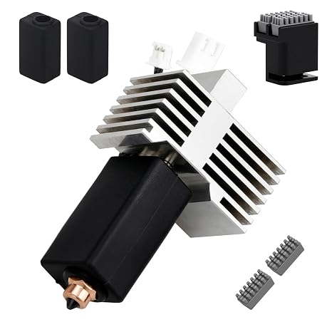 Ceramic cc cc2 Hotend for Centauri Carbon Print Head Extruder Kit Hot End Heat Sink Centauri hot end Chromium Zirconium Copper bimetal Nozzle 0.4MM with Silicone Cover for Elegoo Centauri