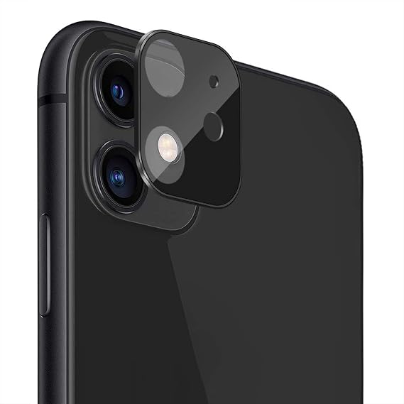 Microsonic Apple iPhone 11 (6.1'') Kamera Lens Koruma Camı V2 Siyah [iPhone 11 ile Uyumlu Ekran Koruyucu]