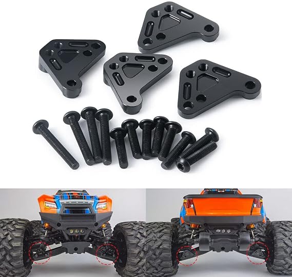 Benedict Harry Shock Towers 1/10 RC Araba Traxxas Maxx WideMAXX Kamyon için Montaj Yüksekliği