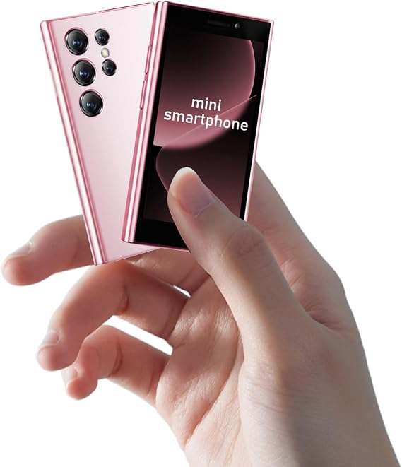 3G Mini Smartphone, Small Smartphone for Kids, 3 Inch HD Screen, 2GB RAM + 16GB, Compact, WiFi, Contract Free Phone (Black)
