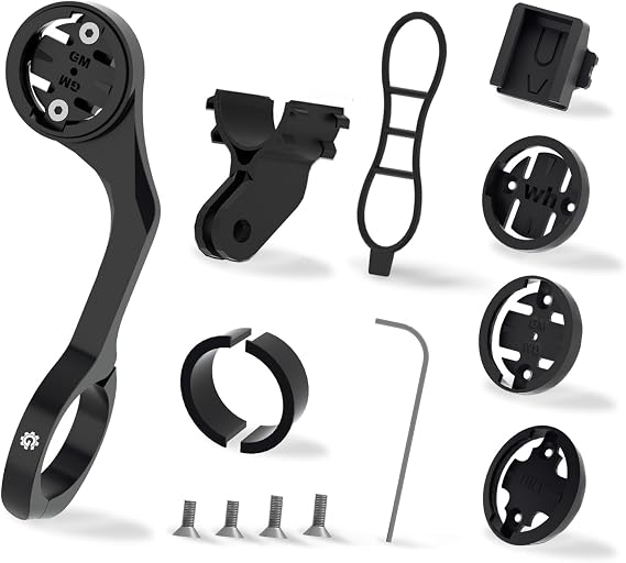 Dışarıya Monte Bisiklet Uzatılmış Montaj - Garmin Wahoo Cateye Bryton Bilgisayarlar için Bisiklet Bilgisayar Montajı, Hızlı Çıkarma Spor Kamera Montaj Adaptörü ve Işık Tutucu ile Taşınabilir