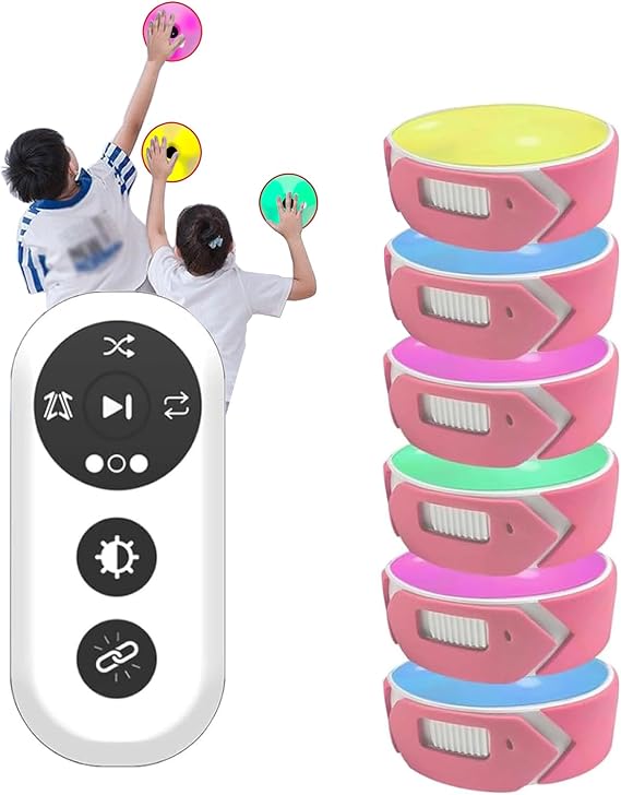 Reaction Training Light pod, Agile Fitness Light, Illuminate Training with Reaction-Enhancing Speed and Agility Tools, for Football Baseball Basket Ball, Fitness, Boxing, Athletes, Coaches, Gym Physic