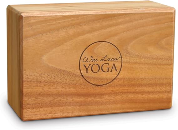 Wai Lana Teak Yoga Block, 4"