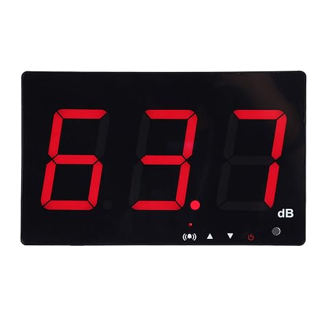 Decibel Meter,Wall Mounted Digital Sound Level Meter Noise Meter Tester Measurement Range 30-130dB, Accuracy 1.5dB with LCD Display