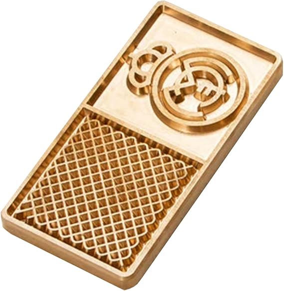 Custom Ice Cube Stamp - Gold, 5x10cm, 1 Piece