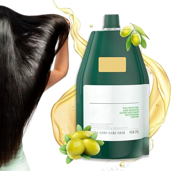 Keratin Polypeptide Hydrating Smoothing Hair Damage Repair Cream Keratin Polypeptide Hair Restoring Cream (1pcs)