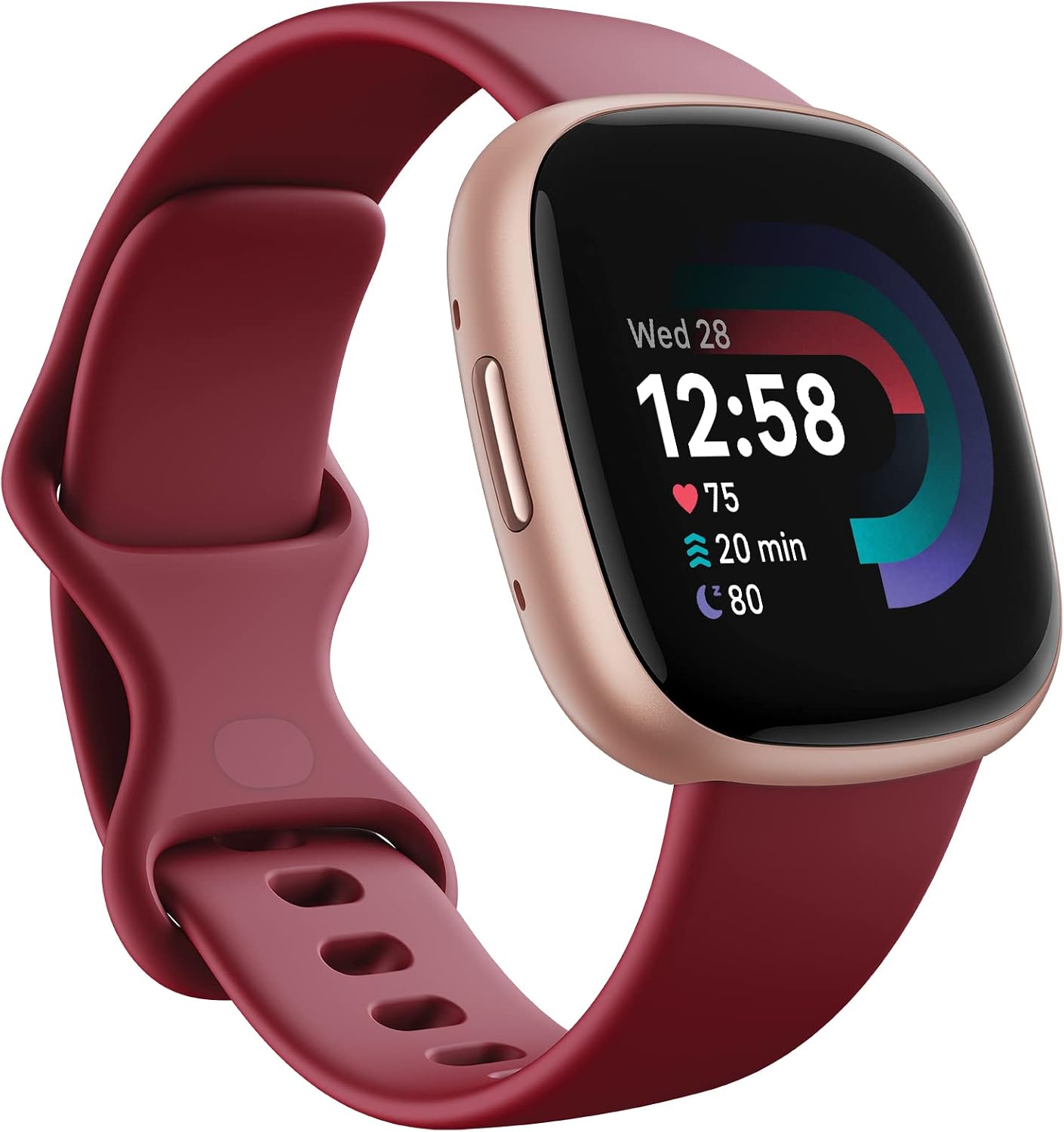 [Suica Compatible] Fitbit Versa 4 Smart Watch Beats FB523RGRD-FRCJK 6 Days Battery Life  Equipped with Alexa  GPS Genuine Japanese Product BeetCopper