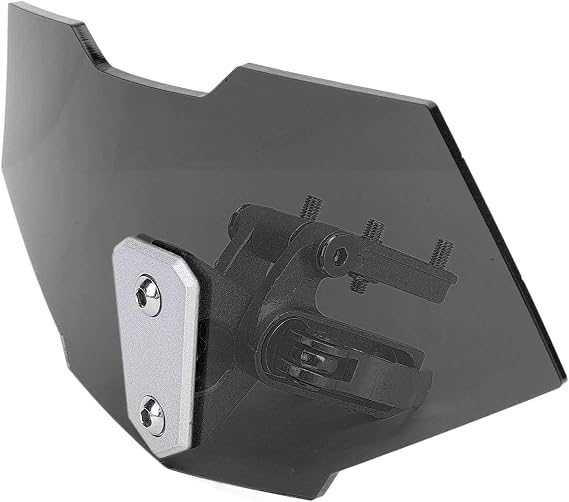 Motorcycle Windshield Extension Universal Acrylic Raised Adjustable Snap On Wind Deflectors Windshield Extender Wind Deflector Extension (Smoky